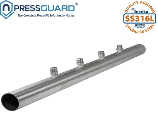 keluli tahan karat 316L press-fit Manifold